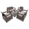 Set de mobilier de gradina Corfu Large II Lyon 6-1 in culoarea cappuccino