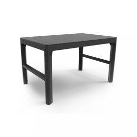 Masa de gradina din ratan Lyon, grafit