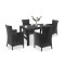 Set de mobilier de gradina Liowa 4-1 in culoarea grafit