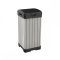 Cos de gunoi exterior din plastic cu aspect de lemn Rockford, maro, 125 l