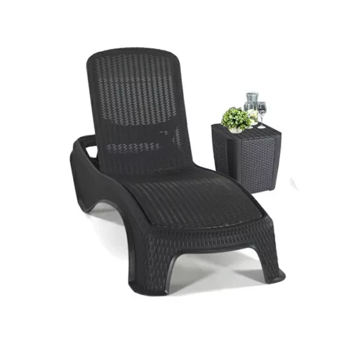 Set sezlonguri de gradina Atlantic cu masa Luzon grafit