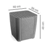 Set sezlonguri de gradina Atlantic Duo cu masa Luzon grafit