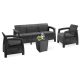 Set de mobilier de gradina Corfu Love duo cu masa Luzon grafit