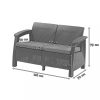 Set mobilier de gradina Corfu Rest maro