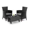 Set mobilier de gradina pentru balcon Corowa, grafit