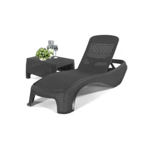 Set sezlonguri de gradina Atlantic Corfu cu masa grafit