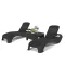 Set sezlonguri de gradina Atlantic duo cu masa Corfu grafit