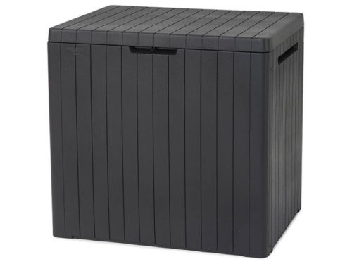 Recipient de gradina din plastic City 113L, grafit