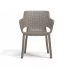 Scaun de gradina din plastic Eva, model cappuccino