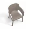 Scaun de gradina din plastic Eva, model cappuccino
