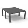 Masa dubla de gradina Julie din plastic, grafit