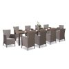 Set de mobilier de gradina Juowa cu 10 locuri