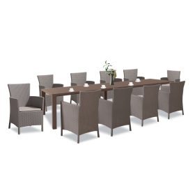 Set de mobilier de gradina Juowa cu 10 locuri