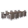 Set de mobilier de gradina Juowa cu 10 locuri