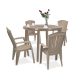 Set mobilier de gradina Lisorini 4-1 cappuccino