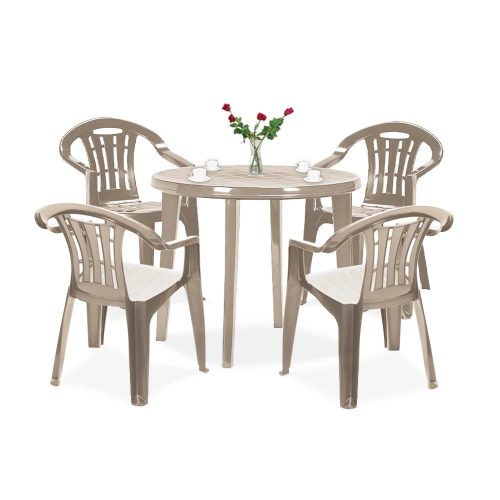 Set mobilier de gradina Malisa 4-1 cappuccino