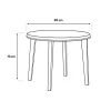 Masa de gradina din plastic Lisa, culoare cappuccino