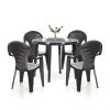 Set mobilier de gradina Lisbon 4-1, grafit