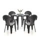 Set mobilier de gradina Lisbon 4-1, grafit