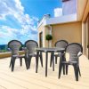 Set mobilier de gradina Lisbon 4-1, grafit