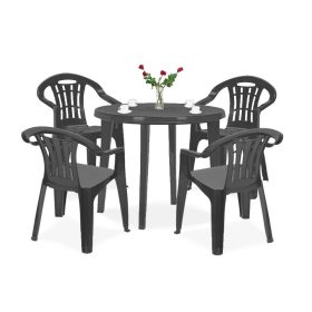 Set mobilier de gradina Malisa 4-1, grafit