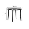 Set mobilier de gradina Likola 4-1, grafit
