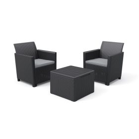 Set mobilier de gradina Claire Balcony, grafit