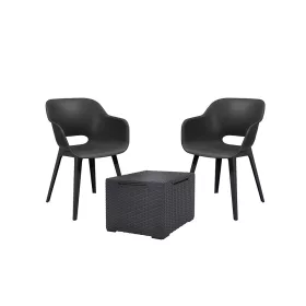 Set mobilier de gradina Akola Balcon cu masa Vigo grafit