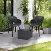 Set mobilier de gradina Akola Balcon cu masa Vigo grafit