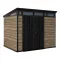 Casuta de gradina Signature PENT 9X7 din plastic, lemn de frasin