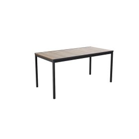 Masa de gradina din plastic Porto 160, lemn de frasin