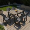 Set mobilier de grădină Lagos 6 în 1, frasin-grafit
