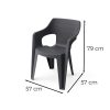 Set mobilier de grădină Ravello 4 în 1, nuc-negru