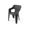 Set mobilier de grădină Ravello 4 în 1, nuc-negru