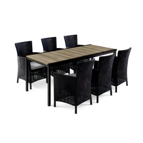   Set de mobilier de grădină Nadia Large 6 în 1, frasin-grafit