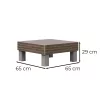 Masa Elements Signature fara perna, nuc