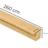 Bandă de capăt cu efect de bambus 260x2,5x1,8 cm