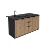 Bucătărie de exterior compactă Deco cu chiuvetă și robinet