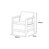 Set de mobilier de grădină Scandi Fiesta linea duo