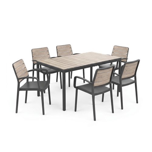 Porto Nova 160 Set de mobilier de grădină cu 6+1 brațe