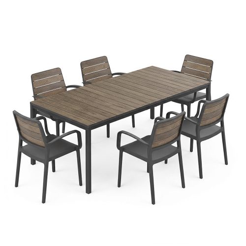 Set de mobilier de grădină Porto Nova 200 cu 6+1 brațe