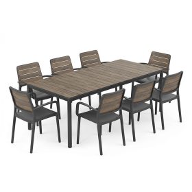 Set de mobilier de grădină cu 8+1 brațe Porto Nova 200