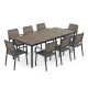 Set de mobilier de grădină cu 8+1 brațe Porto Nova 200