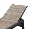 Șezlong de grădină din plastic Porto fără pernă