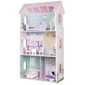 Jagodowa Residence casă de păpuși din lemn cu mobilier