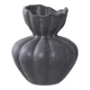 Vază, ceramică, negru ø17,2x19,4 cm