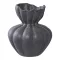 Vază, ceramică, negru ø17,2x19,4 cm