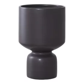 Vas de flori, ceramică, negru ø15x23,5 cm