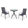 Set mobilier de gradina pentru balcon Lizi, negru