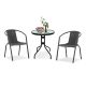 Set mobilier de gradina pentru balcon Marie, negru